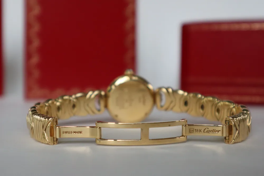 Cartier Colisee 8057922 24mm 18k yellow gold Silver 11