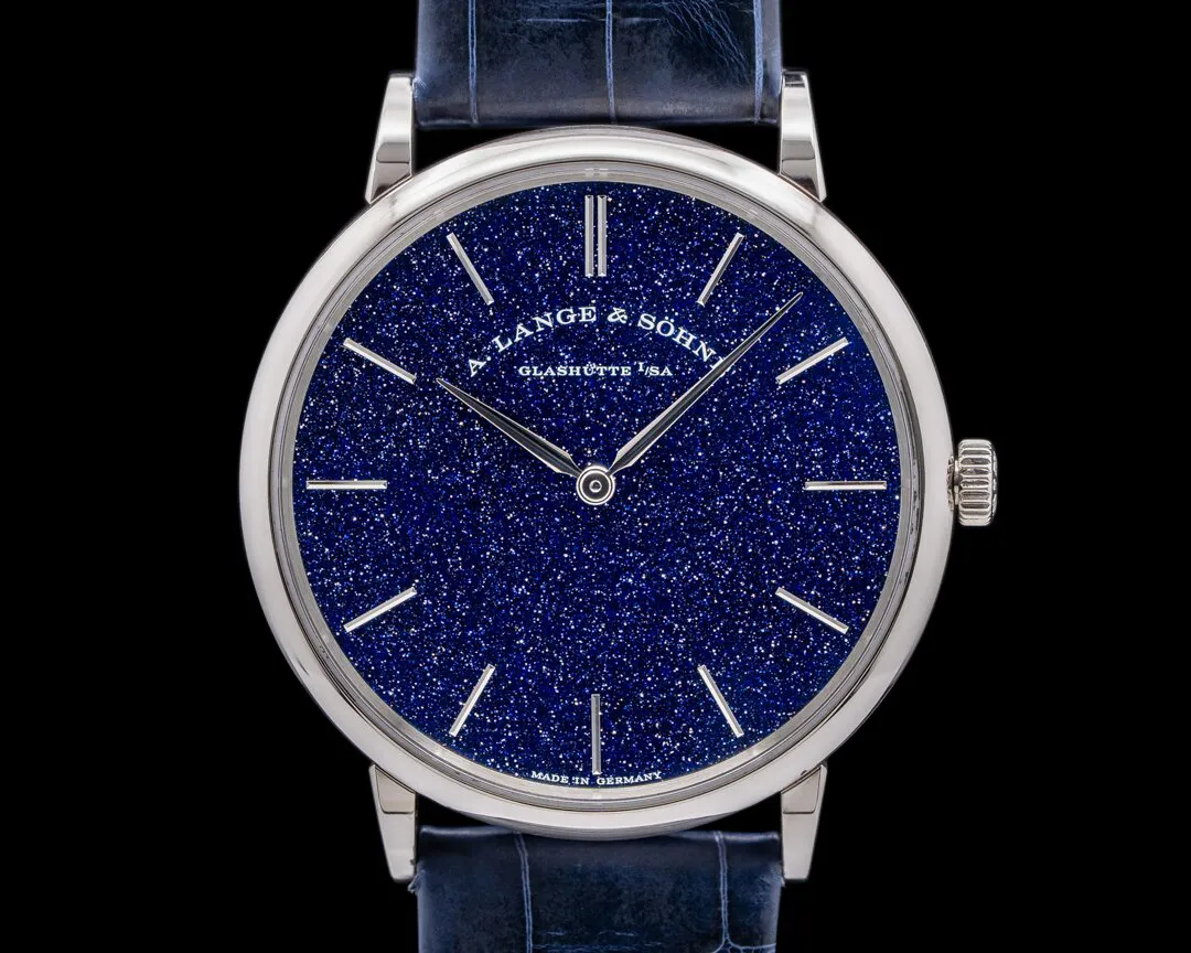 A. Lange & Söhne Saxonia 205.086 39mm White gold Blue