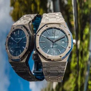 Audemars Piguet Royal Oak 15410BC.GG.1224BC.01 White gold Blue