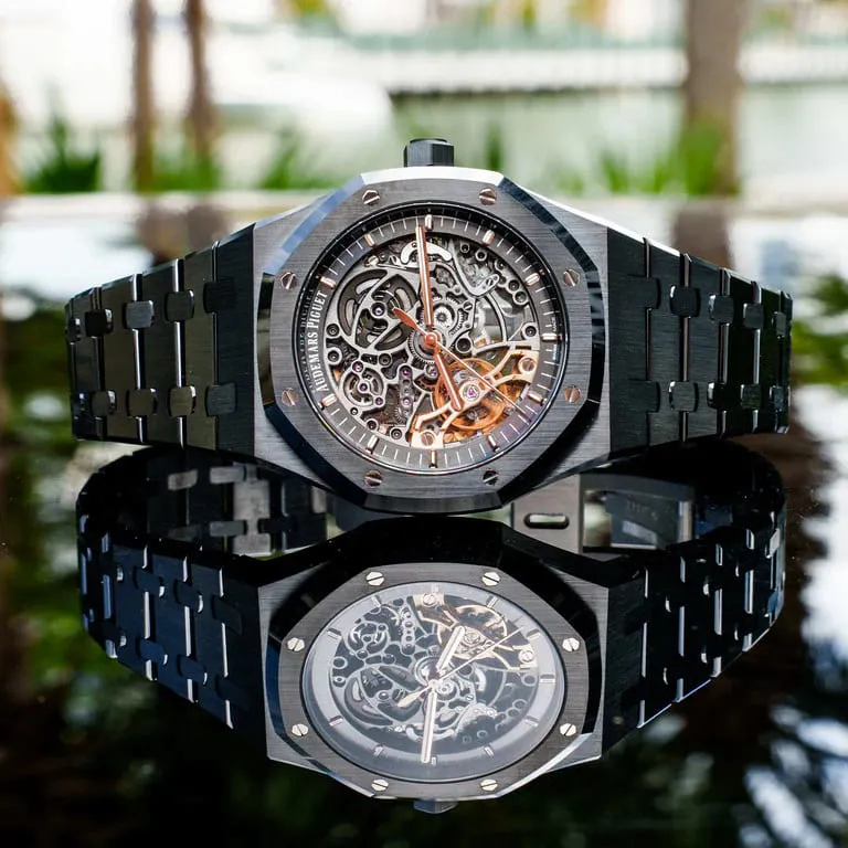 Audemars Piguet Royal Oak 15416CE.OO.1225CE.01 41mm Black ceramic Skeletonized