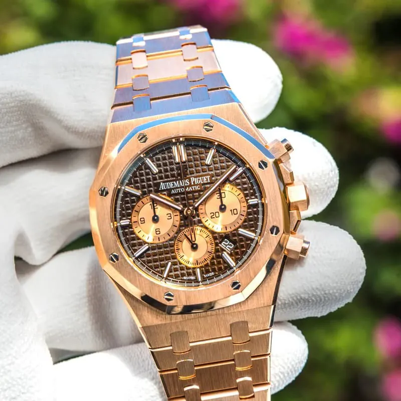 Audemars Piguet Royal Oak 26331OR.OO.1220OR.02 41mm Rose gold Brown