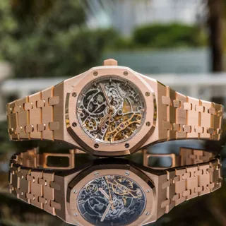 Audemars Piguet Royal Oak Double Balance Wheel Openworked 15467OR.OO.1256OR.01 Rose gold Skeletonized