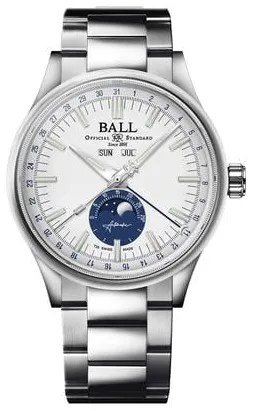 Ball Engineer II NM3016C-S1J-WHGR 40mm Stainless steel White