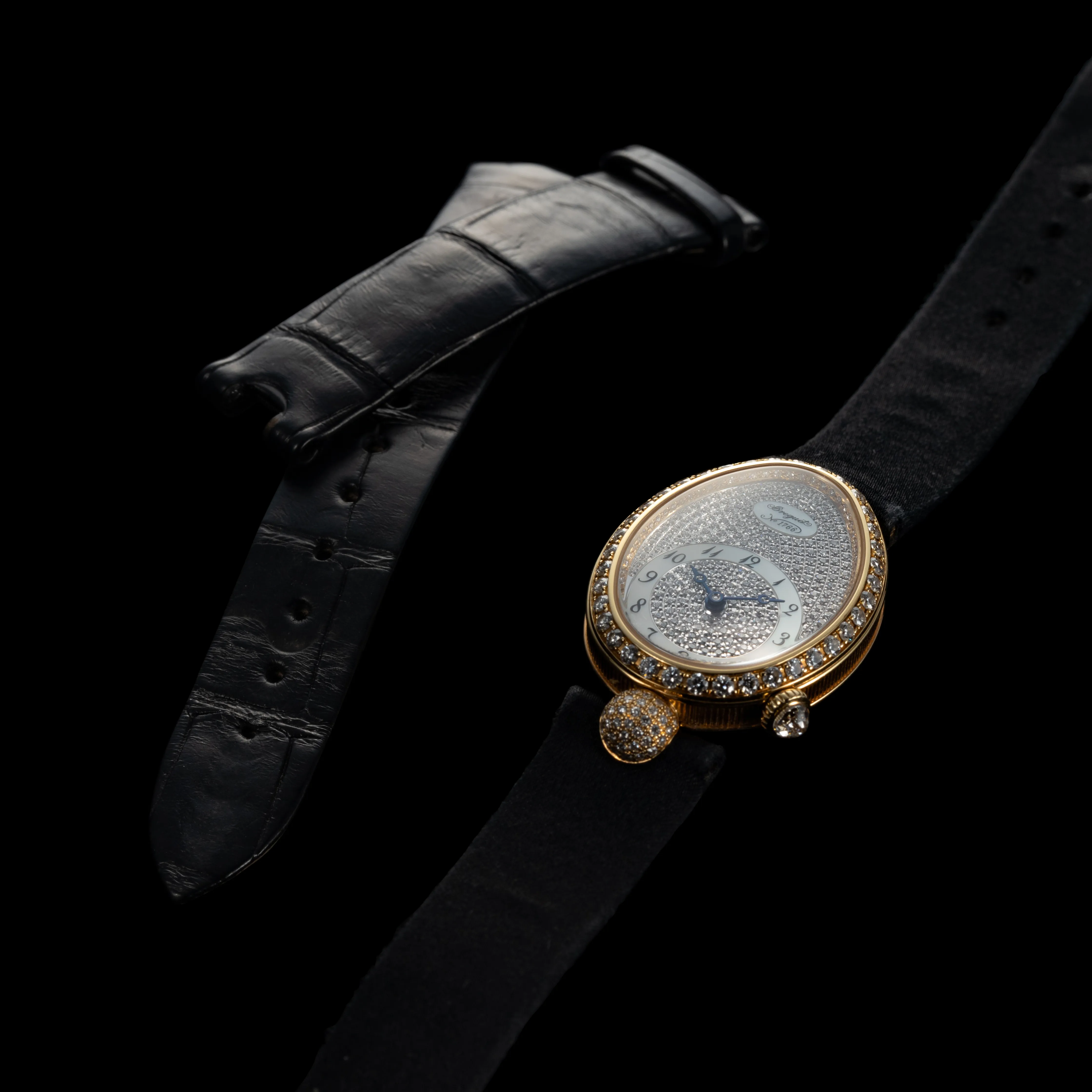 Breguet Reine de Naples 8928 25mm Diamond and 18k yellow gold 4