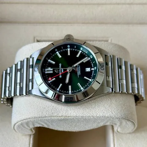 Breitling Chronomat A32398101L1A1 40mm Stainless steel Green 3