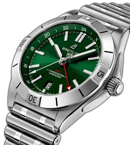 Breitling Chronomat A32398101L1A1 40mm Stainless steel Green 1