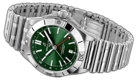 Breitling Chronomat A32398101L1A1 40mm Stainless steel Green 2