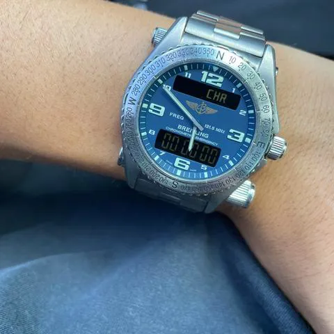 Breitling Emergency E76321 43mm Titanium Blue 1