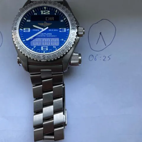 Breitling Emergency E76321 43mm Titanium Blue 4