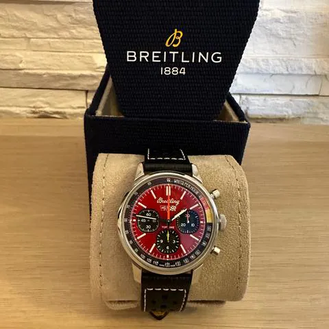 Breitling Top Time AB01761A1K1X1 41mm Stainless steel Red