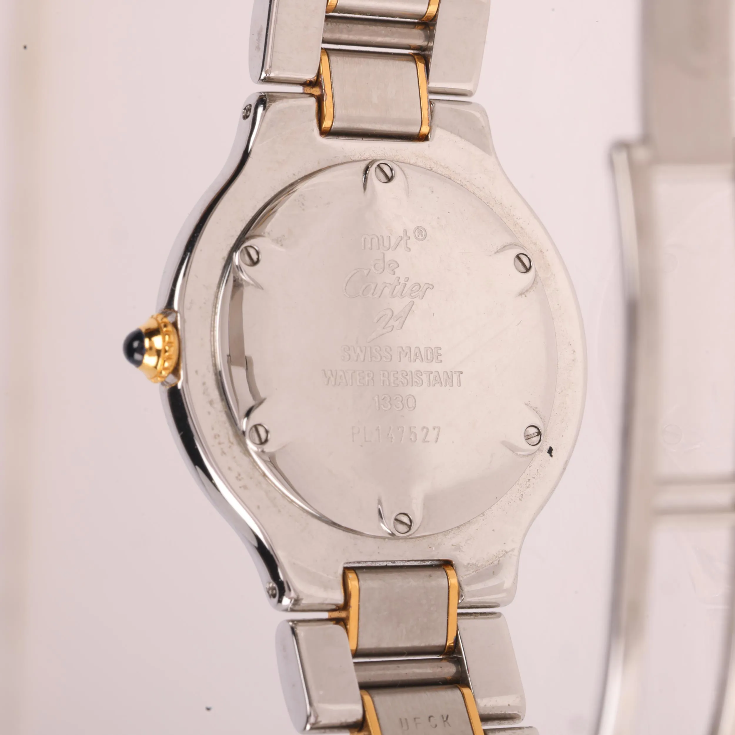 Cartier Must De Cartier 21 1330 31mm Stainless steel and gold Silvered 3