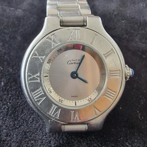 Cartier 21 Must de Cartier 1340 28mm Stainless steel White