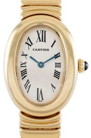 Cartier Baignoire 1954 22.5mm Yellow gold White 1