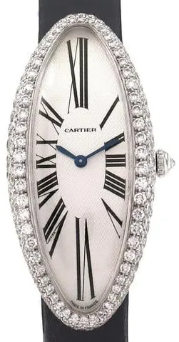 Cartier Baignoire WB510931 21.5mm White gold and 18k white gold Silver