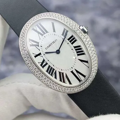 Cartier Baignoire WB520009 44mm White gold Silver