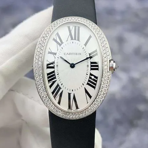 Cartier Baignoire WB520009 44mm White gold Silver 1