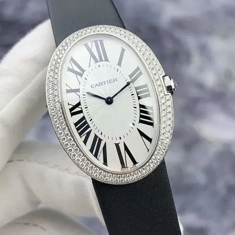 Cartier Baignoire WB520009 44mm White gold Silver 2