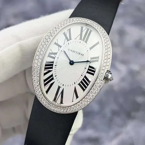 Cartier Baignoire WB520009 44mm White gold Silver 3