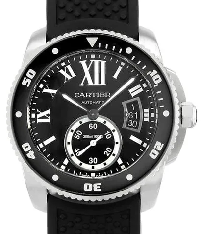 Cartier Calibre de Cartier W7100056 42mm Stainless steel Black