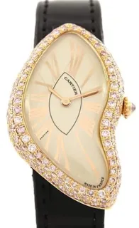 Cartier Crash WL407931 23mm Rose gold Silver