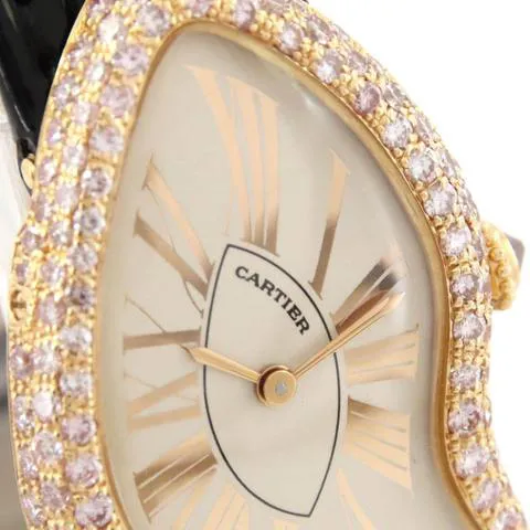 Cartier Crash WL407931 23mm Rose gold Silver 4