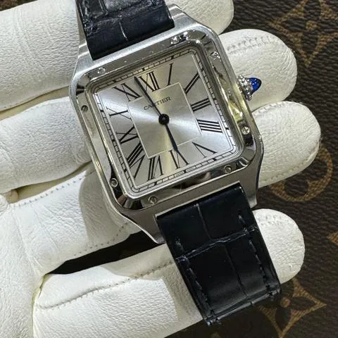 Cartier Santos Dumont WSSA0022 43.5mm Stainless steel Silver