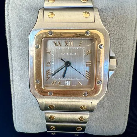 Cartier Santos Galbée 1566 29mm Yellow gold and Stainless steel Gray