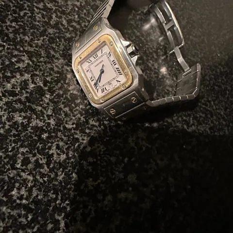 Cartier Santos Galbée 1566 29mm Yellow gold and Stainless steel White 8