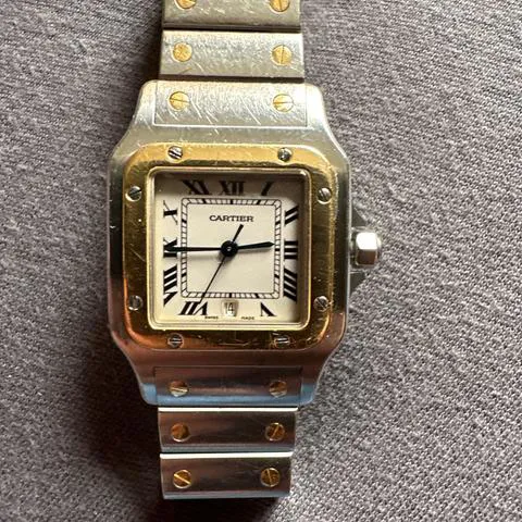 Cartier Santos Galbée 1566 29mm Yellow gold and Stainless steel White 9