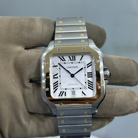 Cartier Santos W2SA0009 40mm Yellow gold and Stainless steel Silver