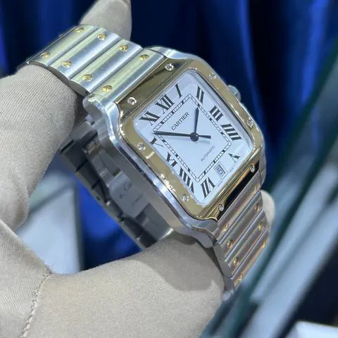 Cartier Santos W2SA0009 40mm Yellow gold and Stainless steel Silver 2