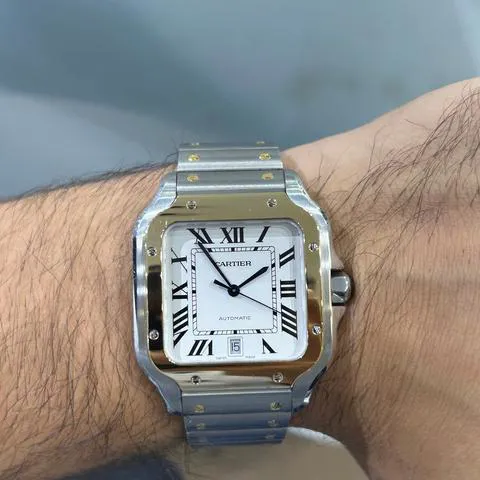 Cartier Santos W2SA0009 40mm Yellow gold and Stainless steel Silver 4