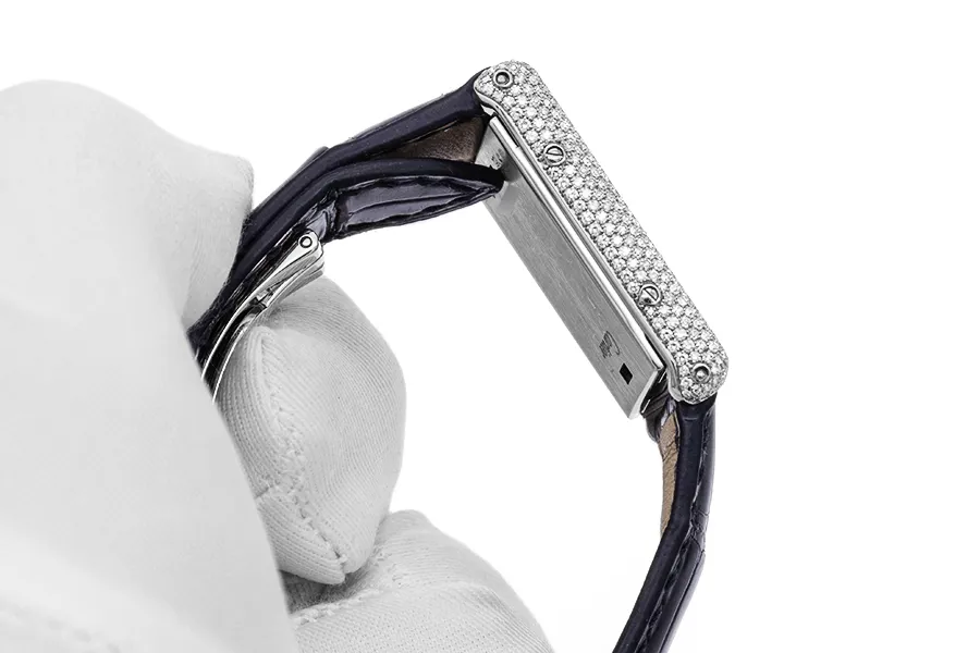 Cartier Tank Basculante 2526 22.5mm White gold Silvered 3