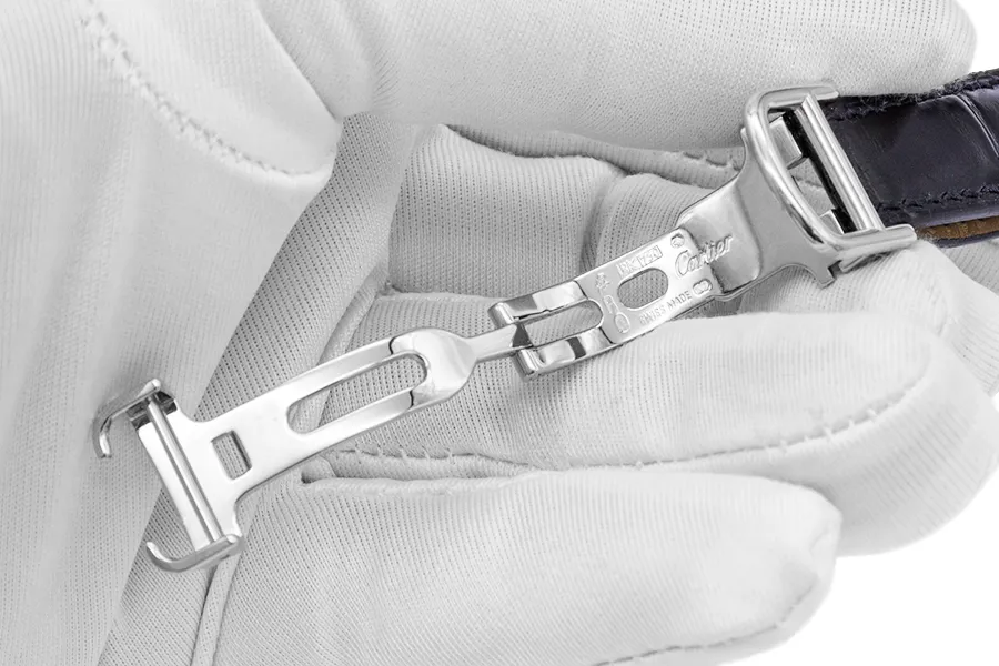 Cartier Tank Basculante 2526 22.5mm White gold Silvered 9