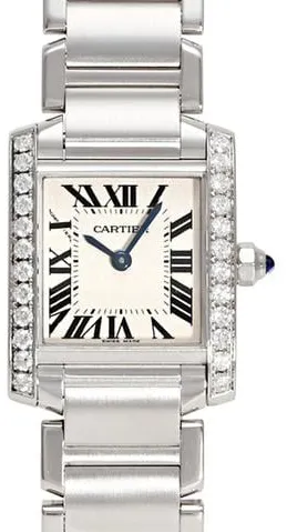 Cartier Tank Française W4TA0008 25mm Stainless steel Silver