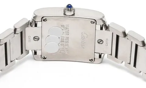 Cartier Tank Française W4TA0008 25mm Stainless steel Silver 4