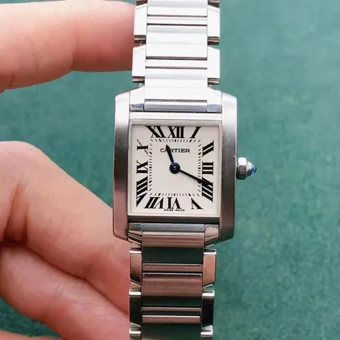 Cartier Tank Française W51008Q3 25mm Stainless steel White