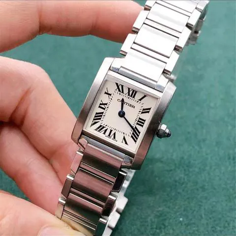 Cartier Tank Française W51008Q3 25mm Stainless steel White 3