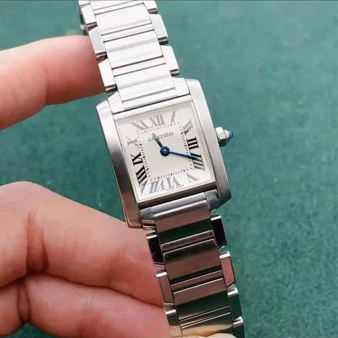 Cartier Tank Française W51008Q3 25mm Stainless steel White 4