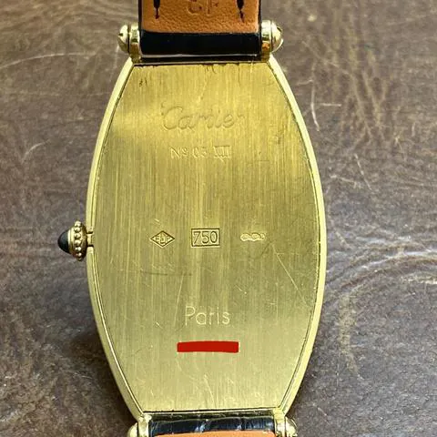 Cartier Tonneau 26mm Yellow gold Silver 8