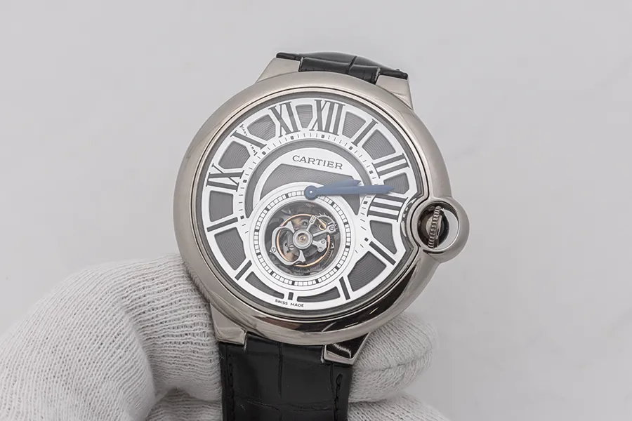 Cartier Ballon Bleu de Cartier W6920021 46mm 18k white gold Silver 1