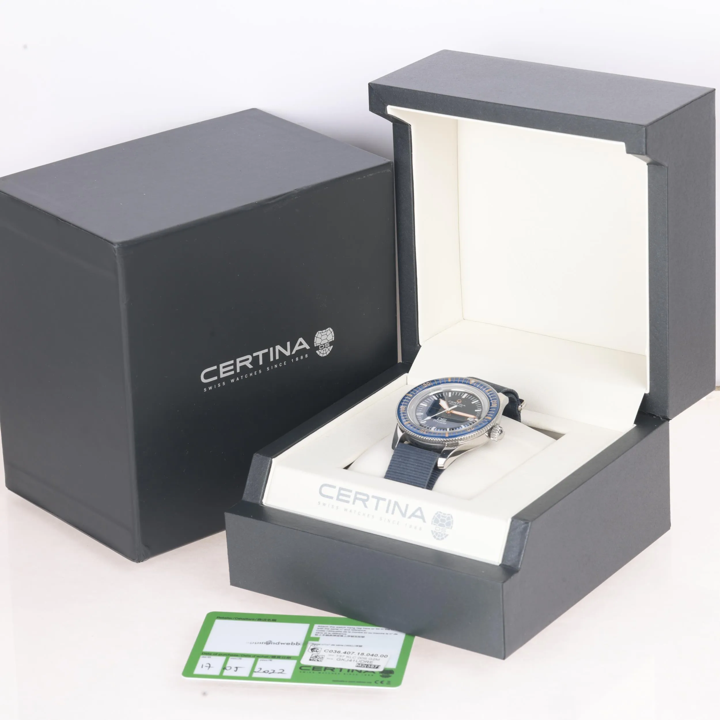 Certina DS PH200M C036407 43mm Ceramic and Stainless steel Blue 1