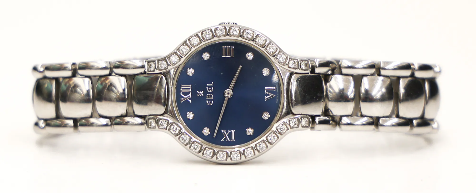 Ebel Beluga E9157428-20 27mm Stainless steel and Diamond Blue 1