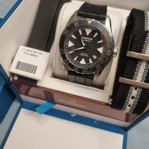 Eterna Kontiki 1290.41.49.1417 44mm Stainless steel Black 1