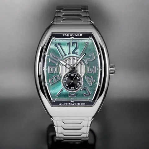 Franck Muller Vanguard V41 S S6 AT FO VIN AC VE 41mm Stainless steel Blue