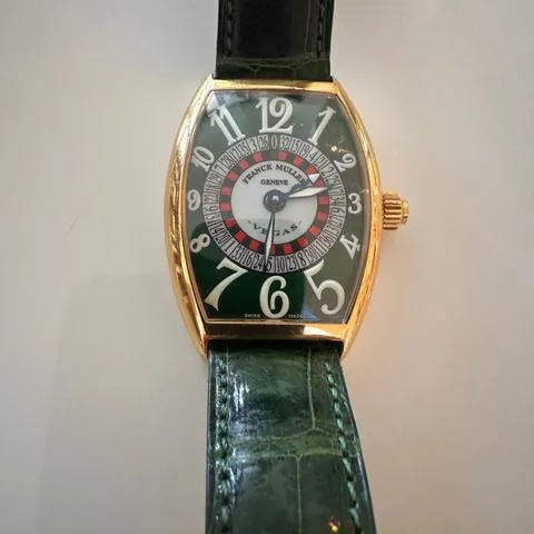 Franck Muller Vegas 5850 45mm Yellow gold Green