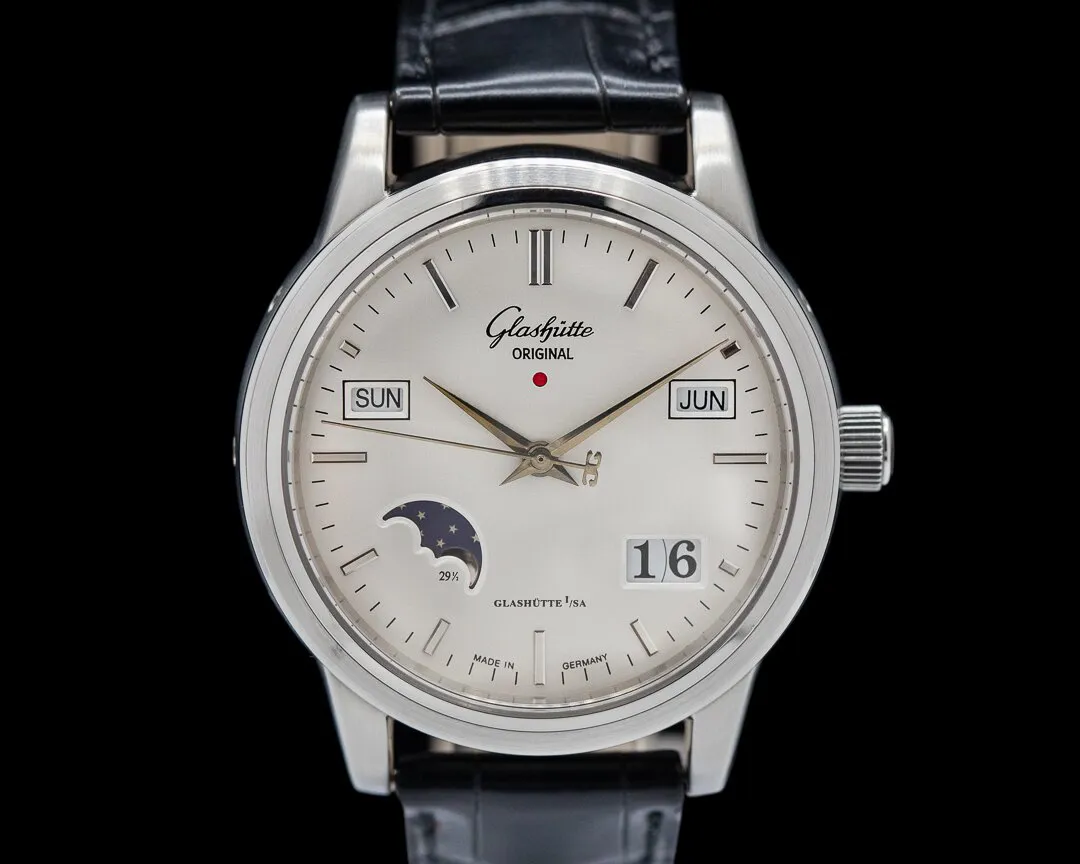 Glashütte Senator Perpetual Calendar 1-39-50-02-12-04 39mm Stainless steel White