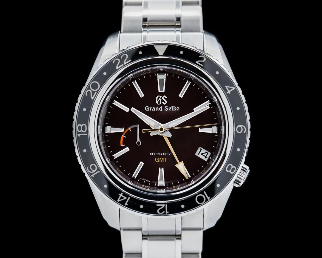 Grand Seiko Spring-Drive GMT SBGE245 44mm Stainless steel Red