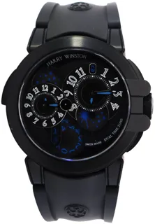 Harry Winston Ocean Dual Time Black Edition OCEATZ44ZZ007 Zalium Black