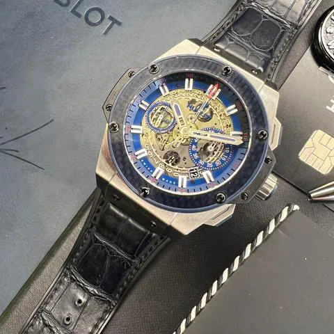 Hublot King Power 701.NQ.0137.GR.SPO14 48mm Titanium Skeletonized